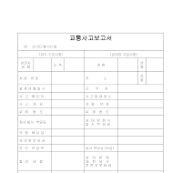 보고서 (사고교통사고)